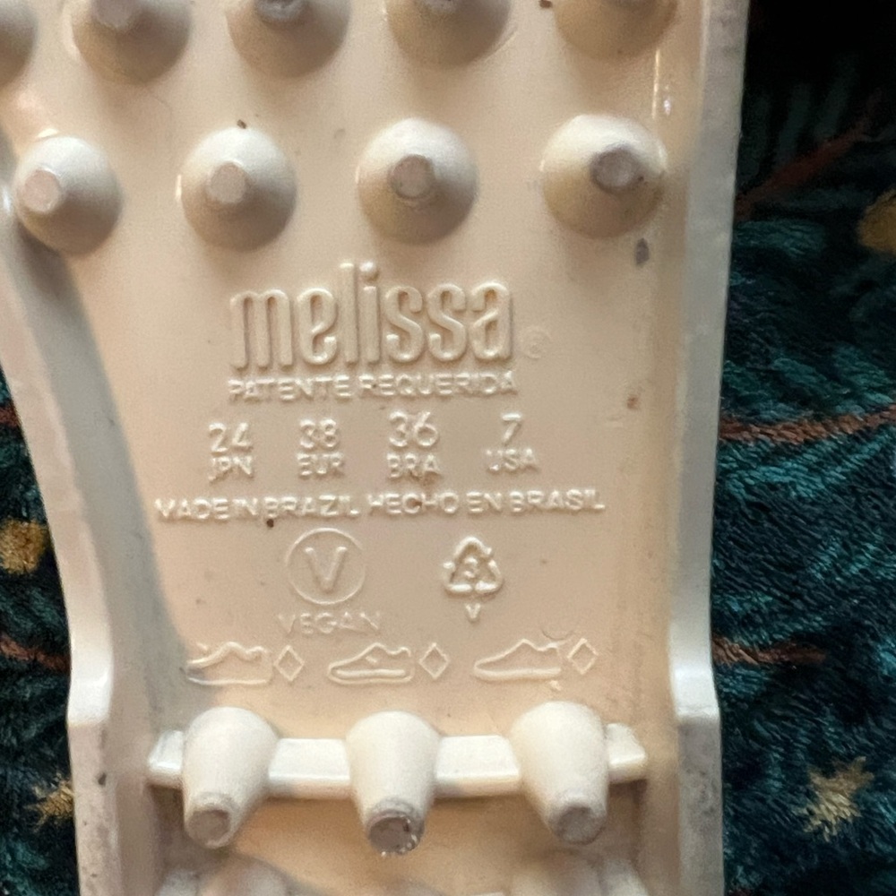 Womens Melissa x Viktor Rolf Possession lace cream jelly sandals size 7 - Picture 7 of 7